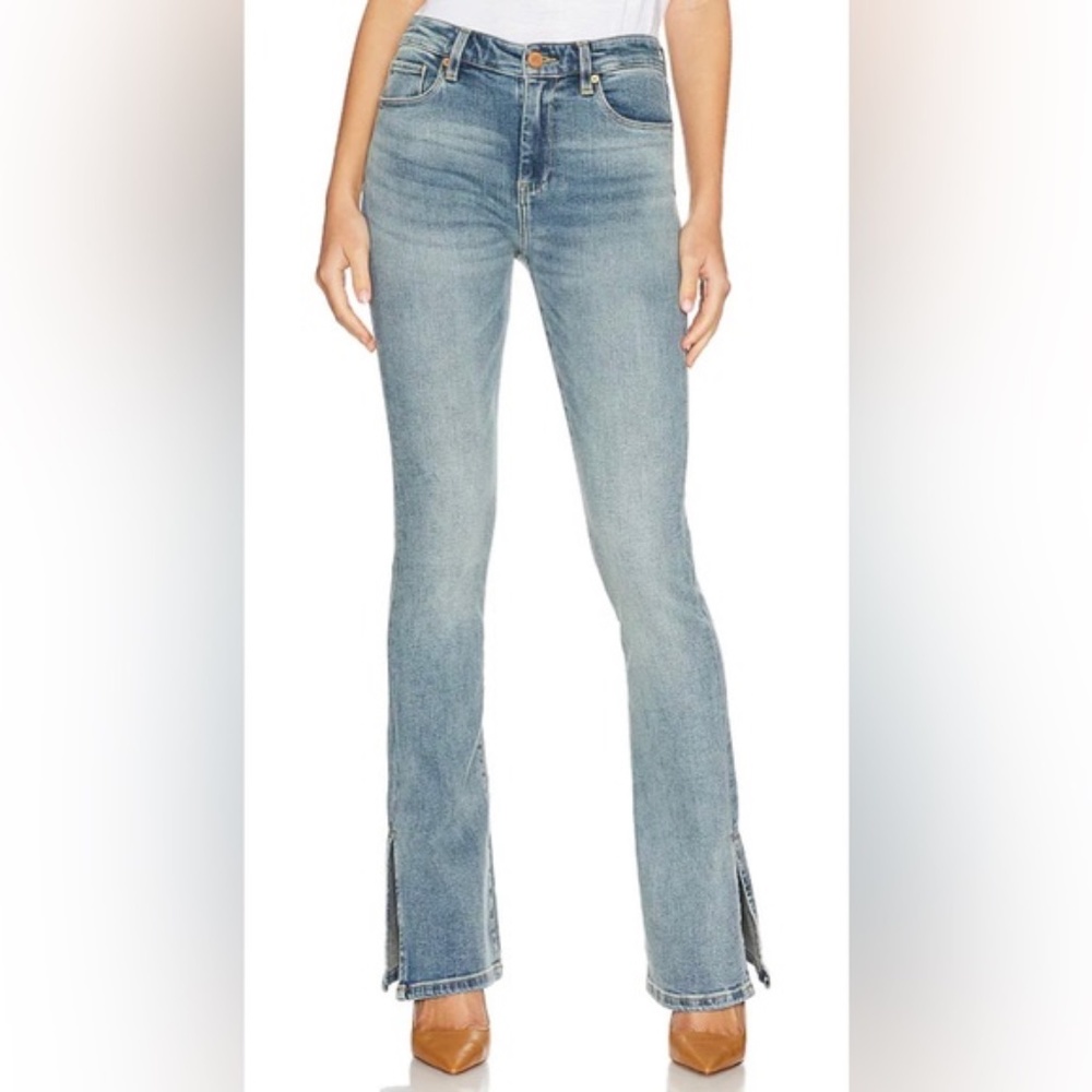 Blank NYC The Hoyt High Rise Mini Flare Jeans Size 30